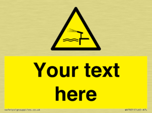 Custom warning water cannon